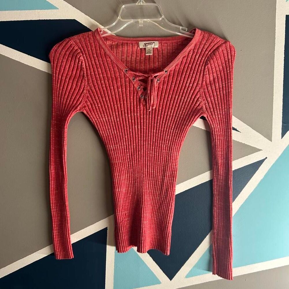 Arizona Women's Red and Pink Shirt